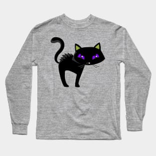 Angry black cat Long Sleeve T-Shirt